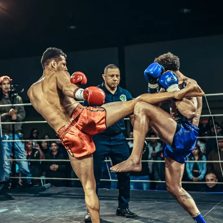 Sub Zero aplicando chute alto em competição